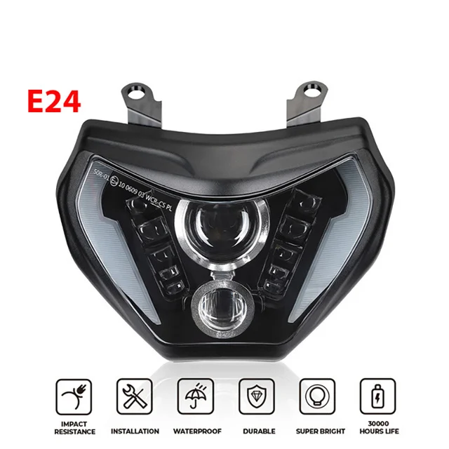 

Мотоциклетные фары 09 2014 -2016 светодиодные лампы в сборе для Yamaha M T07 2017-2019 Аксессуары DRL 110 Вт водонепроницаемые Бесплатная доставка