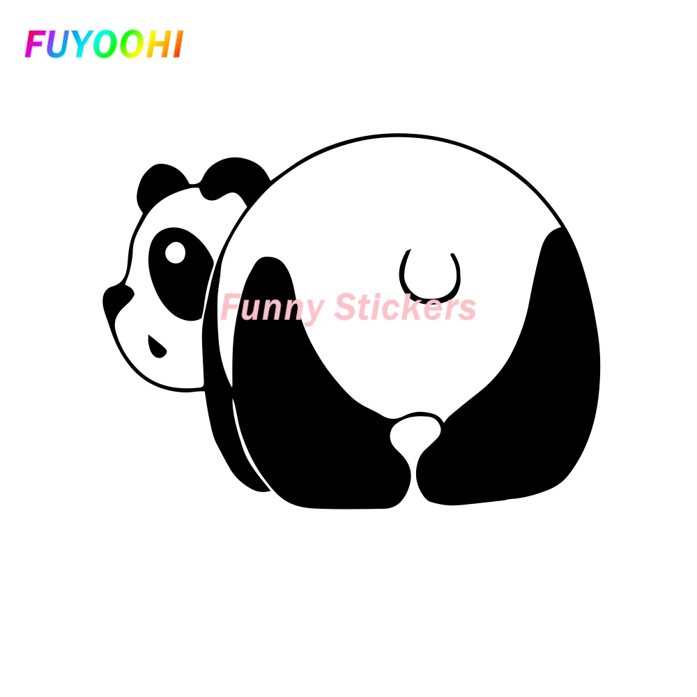 

FUYOOHI Exterior/Protection Funny Stickers Cute Cartoon Panda Stickers Creative Voiture Decal Car Styling Body Auto Decoration