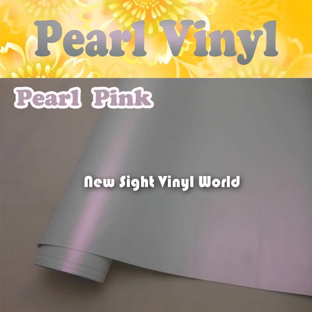 

Premium Pink Satin Pearl Car Wrap Pink Pearl White Vinyl Air Free Bubble Car Wrapping Size:1.52*20M/Roll (5ft x 65ft)