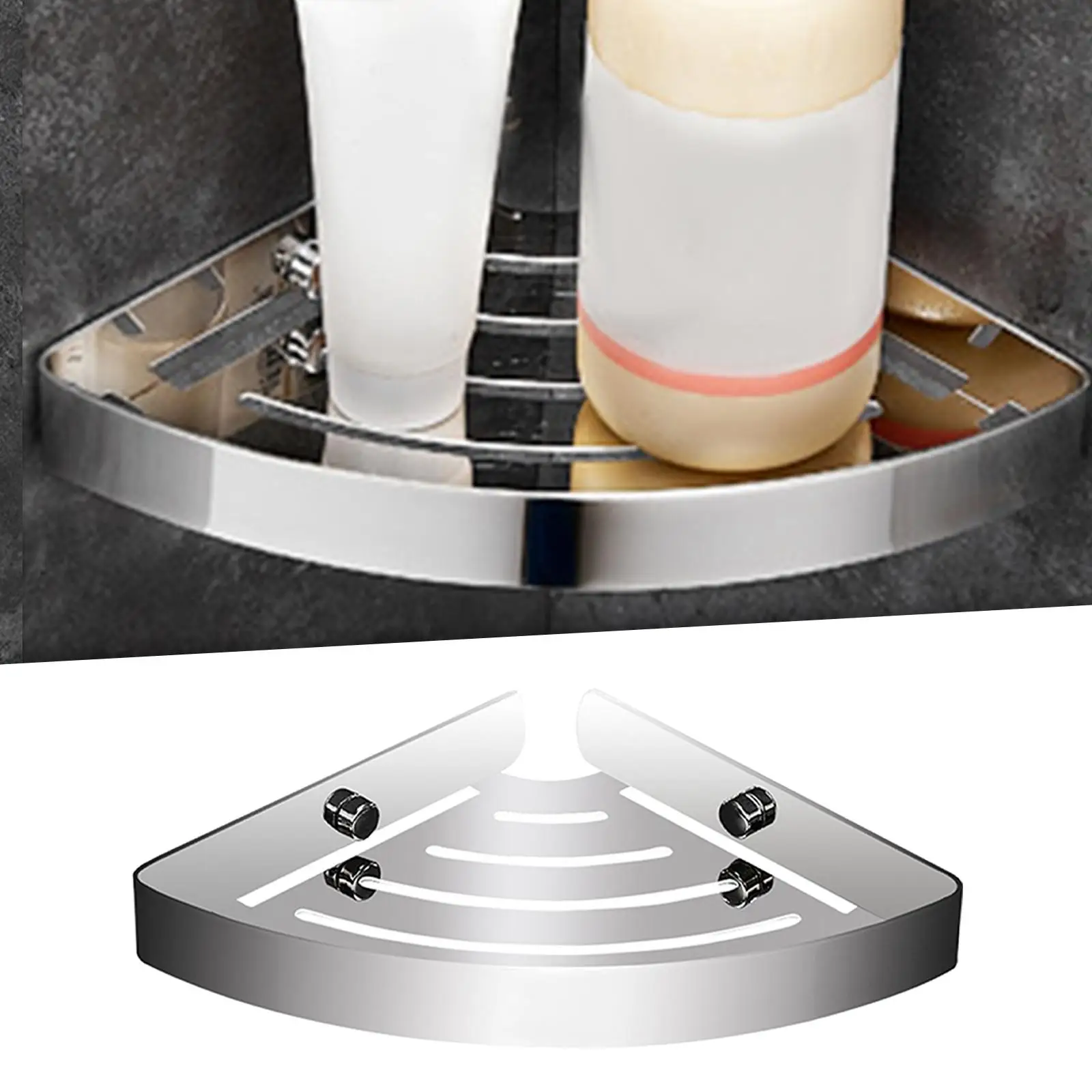 Floating Corner Shelf Toilet Corner Shower Caddy For Doors Wall Bathroom Room