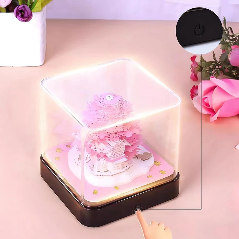 3D художественный календарь блокнот для записей 2024 креативный дерево сакуры