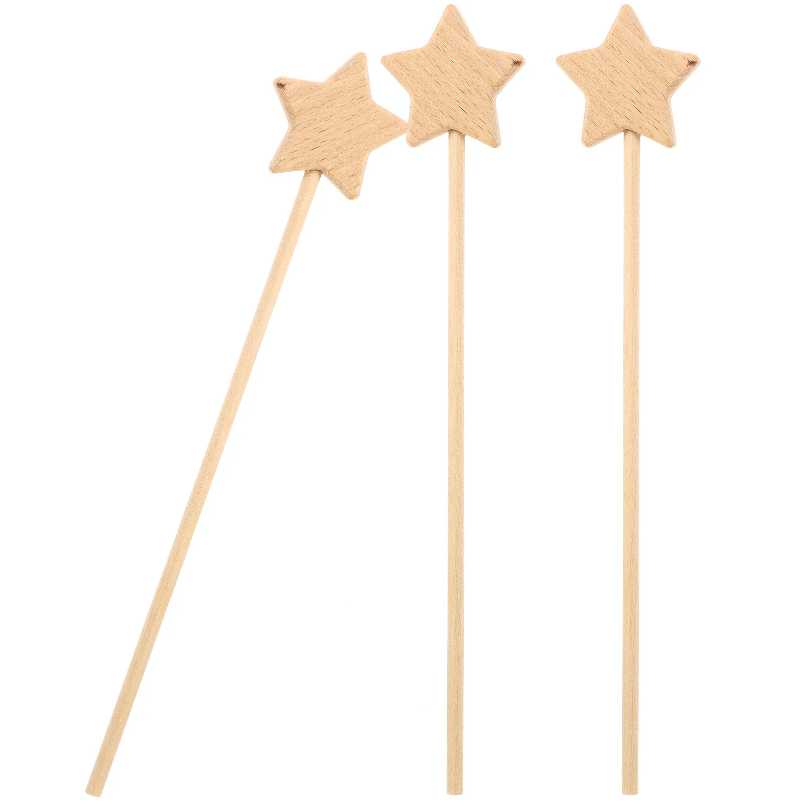 

Fairy Wand Kids Performance Props Blank Unfinished Wooden Party Decorations Stick Unpainted Favors Sticks