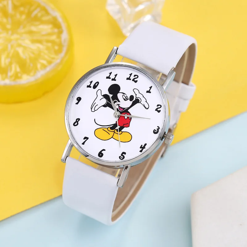 Фото Новые детские часы Disney с Микки Маусом, аналоговые цифровые часы с персонажем мультфильма Микки Маус, электронные кварцевые часы для мальчиков и девочек, подарки для детей №3