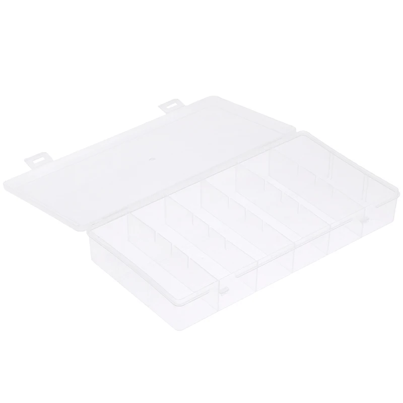 

6 Grids Compartment Plastic Storage Box Practical Toolbox Transparent PP Boxes Bead Jewelry Case Display Organizer Container
