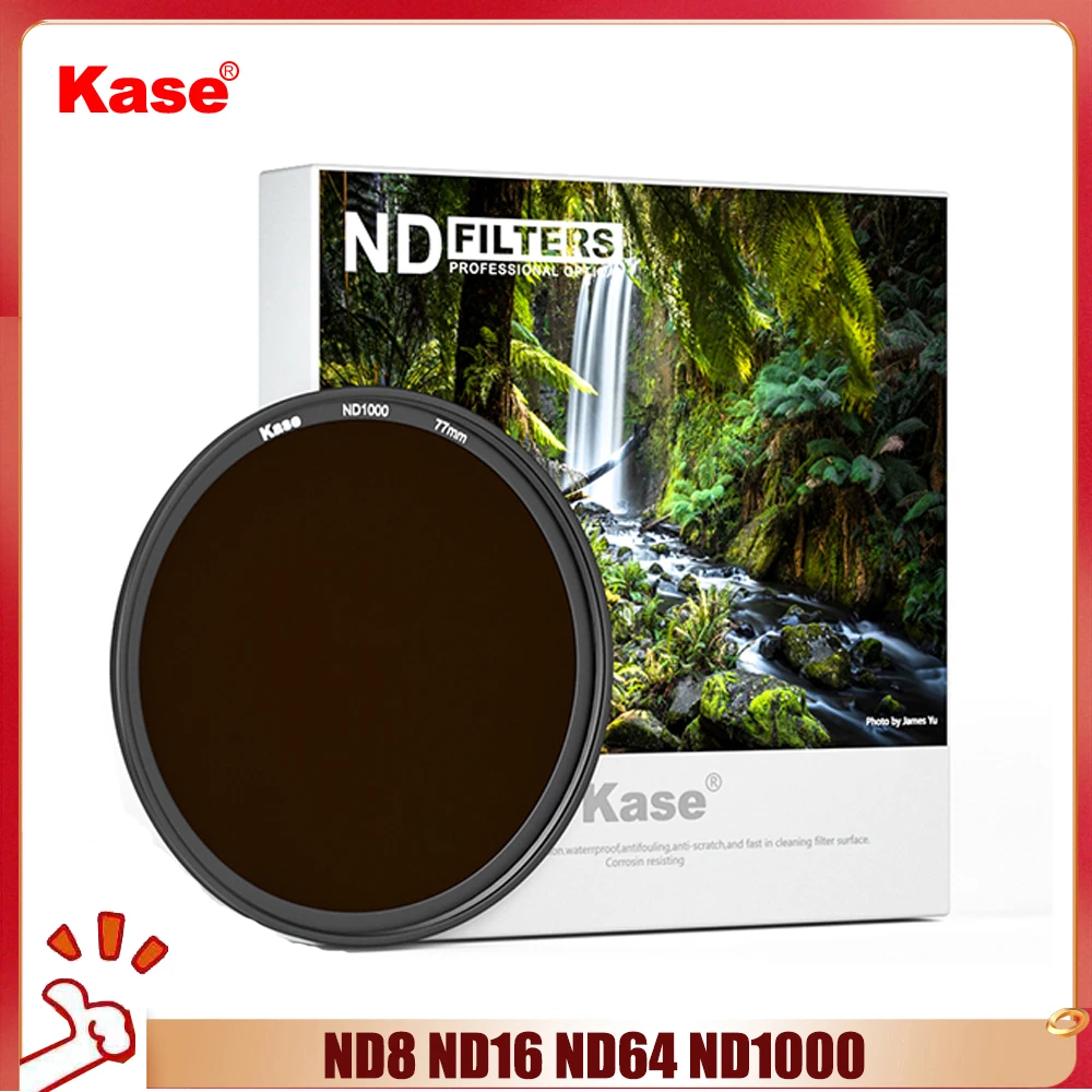 Kase Filters ND8 ND16 ND64 ND1000 Neutral Density Lens Filter or Camera 40.5mm 52mm 55mm 58mm 105mm 112mm 150mm