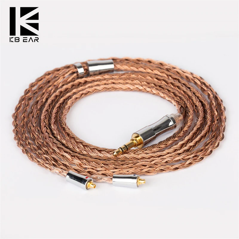 Keephifi KBEAR Show-B 24 ядра 5N OFC обновленный кабель 2 5 мм/3 мм/4 4 мм штекер MMCX/2PIN/QDC/TFZ