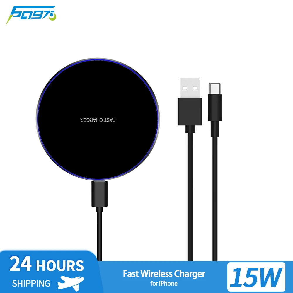 

15W Desktop Wireless Chargers Pad for iPhone 11 12 13 14 Pro Max Samsung Type C/Mirco Intput Apple Phone Fast Quick Charging