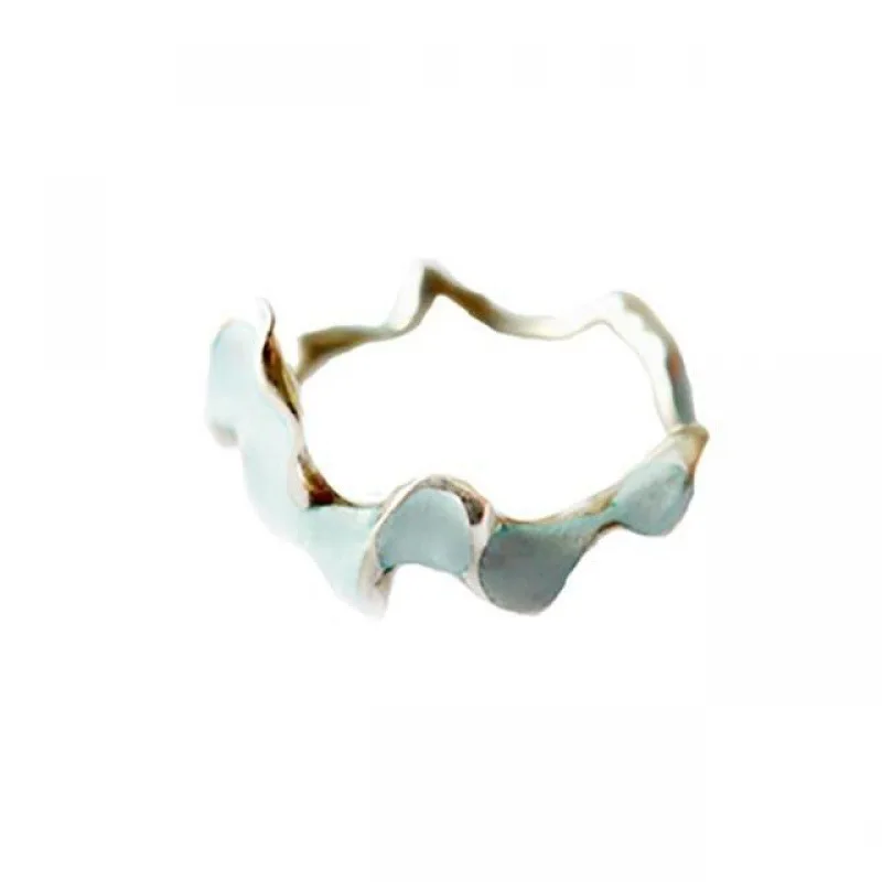 

Высококачественное посеребренное эмалированное кольцо с изображением дерева дзен Цветок Новый минималистичный элегантный подарок для подруги и хорошего друга