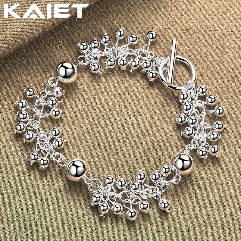 

KAIET Fashion Silver Color Grape Bead Bracelet Wedding Party Charm Accessories OT Buckle Chain For Women Jewelry