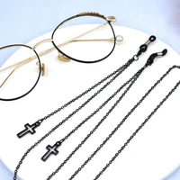 retro black cross pendant sunglass chains lanyardeyewear accessories sunglasses reading glasses strap cord glasses hanging rope
