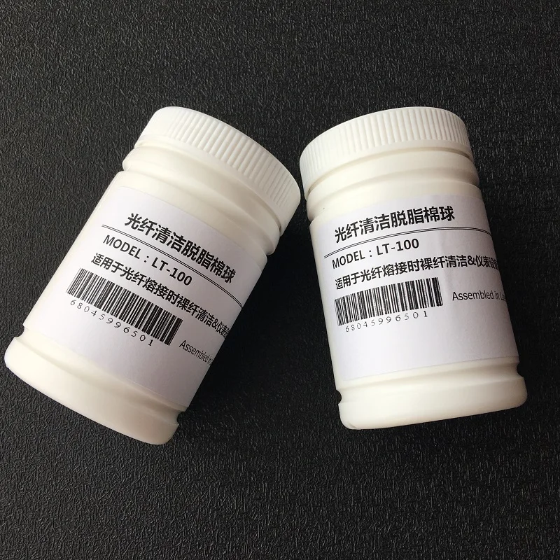 Optical Fiber fusion splicer standard bare fiber cleaning cotton ball, non-alcoholic degreasing cottons, fiber optic clean tool