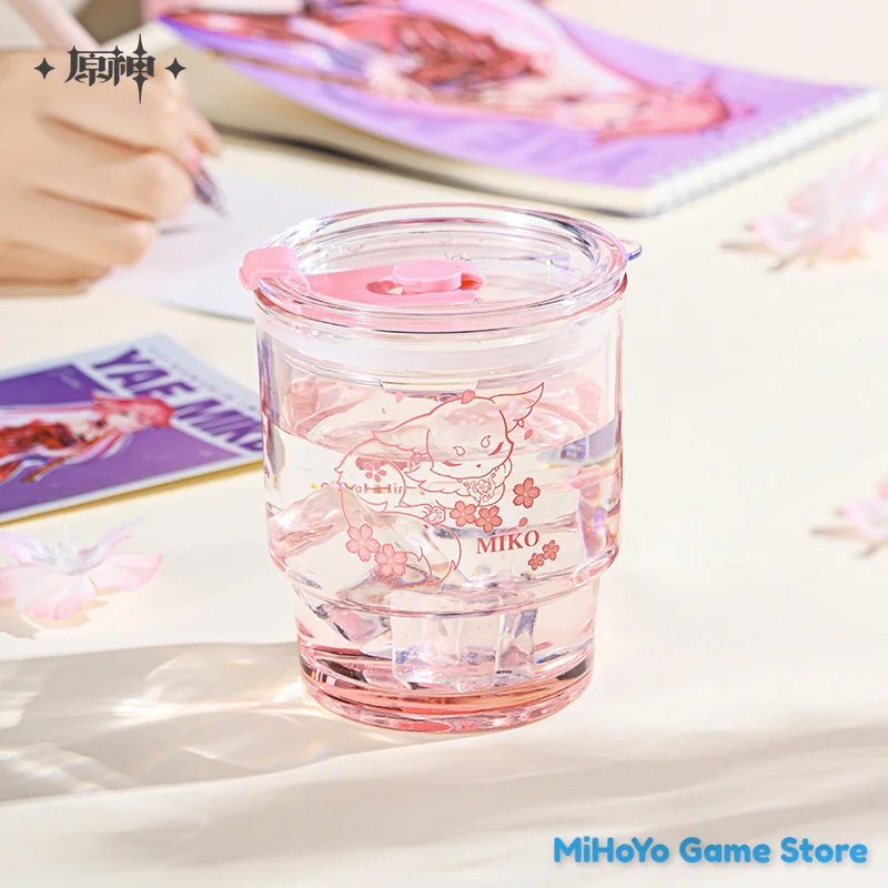 [Подлинный] MiHoYo стакан для воды официальная игра Genshin Impact Yae Miko стекло Doujin Cute