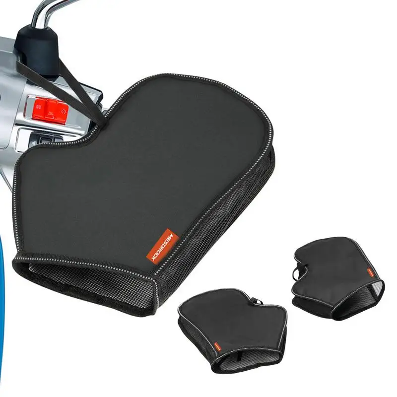 

Summer Motorcycle Handlebar Muffs Waterproof Oxford Mesh Gloves Breathable Side And Bottom Mesh Design With Reflective Strip &