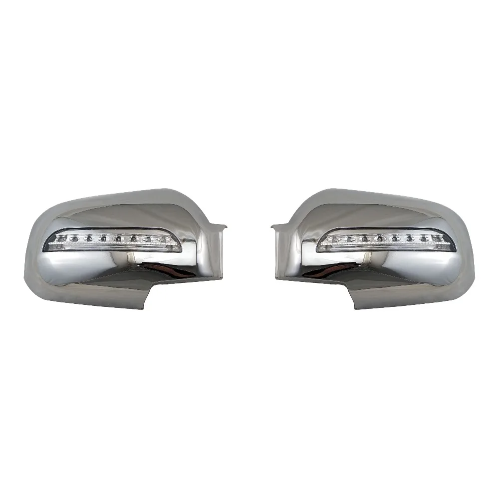 

Novel style Car accessories 2PCS for Hyundai Tucson 2006 2007 2008 2009 ABS Chrome plated door mirror covers with LED