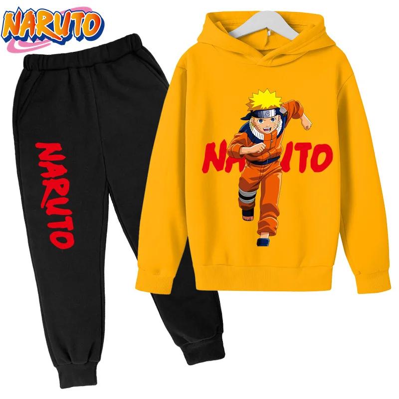 

Spring/Autumn Children's Naruto Hoodie Set Baby Boy's Clothes Casual Sports Wear Cartoon Printed Children's Sweater