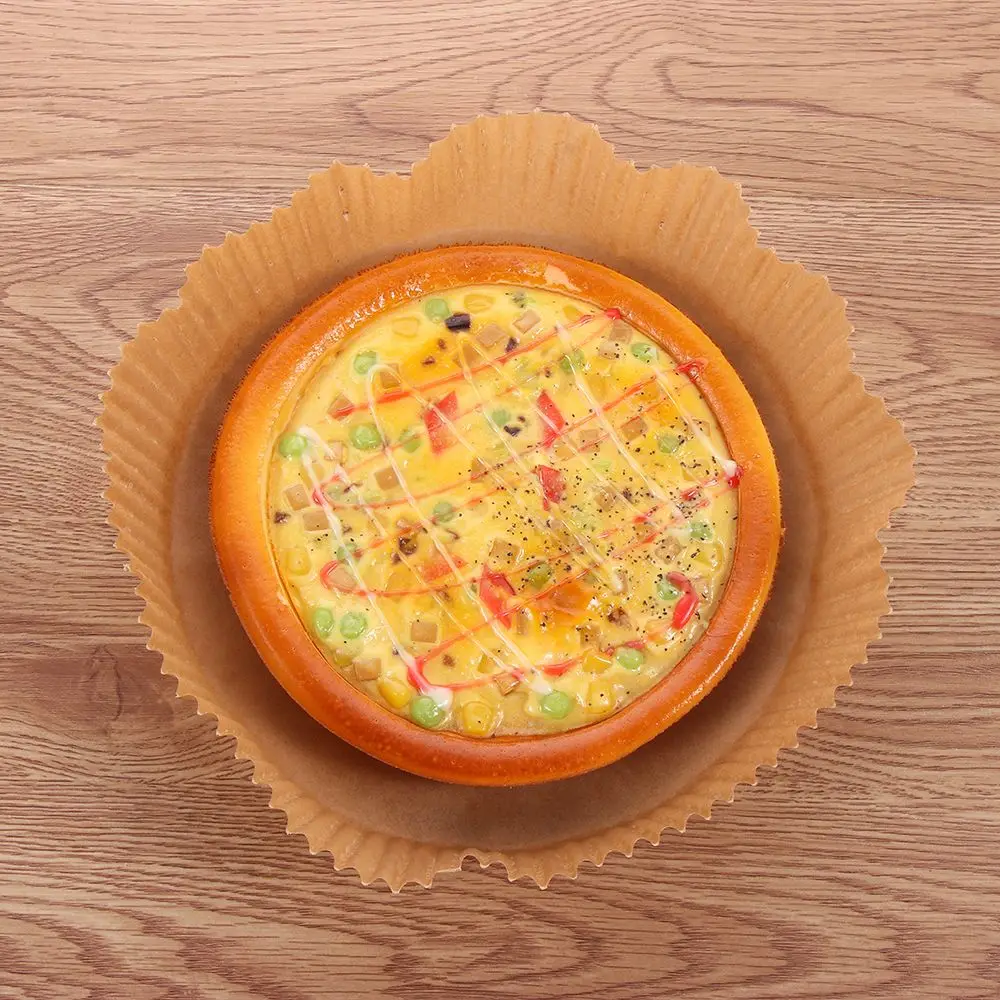 

16/20CM Cookware Roasting Pastry Tool Baking Mats & Liners Air Fryer Disposable Paper Liner Pulp Steamer Round Paper
