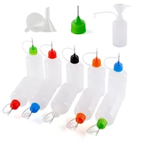 100pcs 5ml 120ml dropper bottles needle tip travel accessories empty ldpe squeeze juice eye e liquid containers funnels