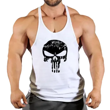 Fitness Clothing Bodybuilding Shirt Men Top for Fitness Sleeveless Sweatshirt Gym T-shirts Suspenders Man Men's Vest Stringer 4