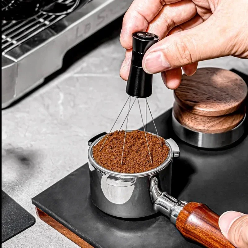 

Espresso Powder Stirrer WDT Tool Stainless Steel Needles Coffee Distributor with Magnetic Absorption Stand Barista Accessories