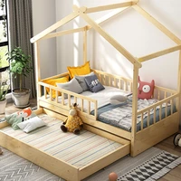 hot selling factory wholesale children house bed single house bed