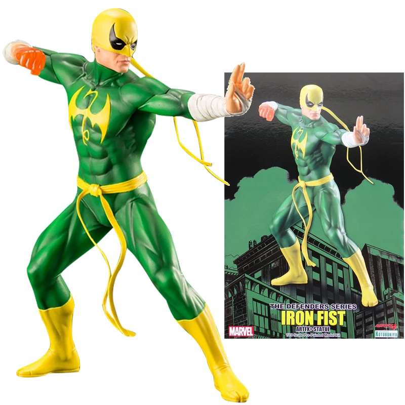 

In Stock Original 1/10 Kotobukiya MK242 Iron Fist THE DEFENDERS SERIES ARTFX Anime Figure Model Collecile Action Toys Gifts