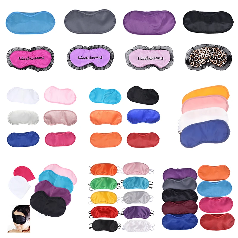

Imitated Silk Sleep Eye Mask Travel Eyepatch Nap Eye Patch Rest Eyepatch Nap Eye Patch Rest Blindfold Eye Cover Sleeping Mask