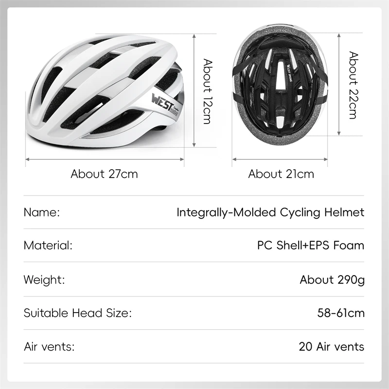 Велосипедная шапка WEST BIKING Ультралегкая дышащая 2024