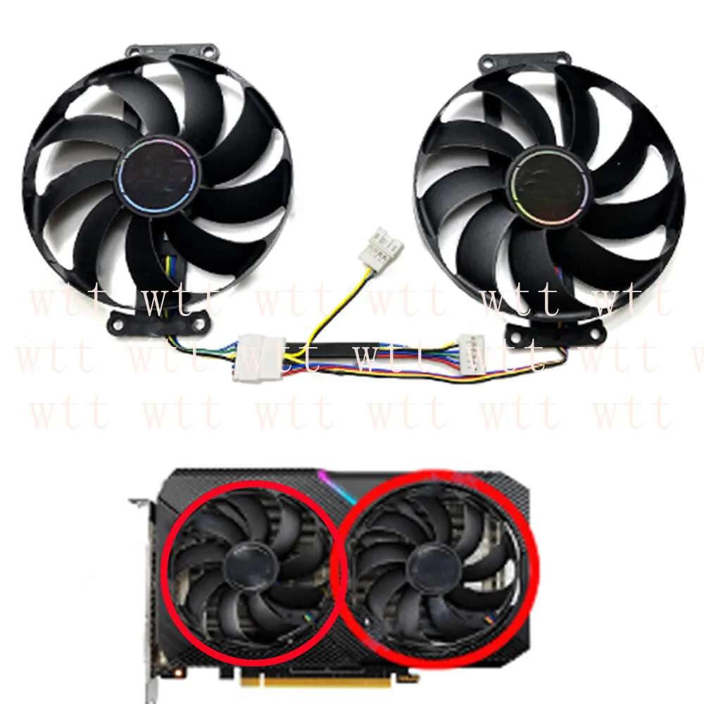Фото Вентилятор охлаждения видеокарты FDC10H12S9-C для ASUS RTX 2070 2060 GTX 1660S DUAL MINI №1