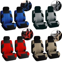 universal car seat covers set front car full seat 3d tire print interior accessories automobile seat protector polyester fabric