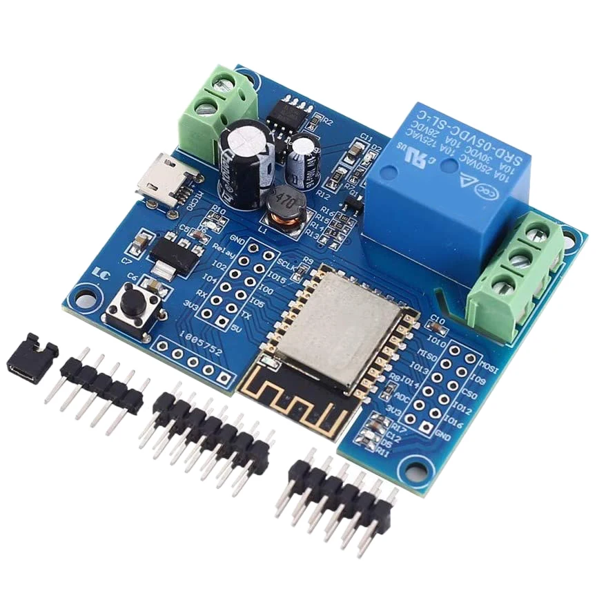 

WIFI Relay Controller Module, DC 5V 8V-80V ESP8266 Wireless Controller Module ESP-12F for IOT Smart Home
