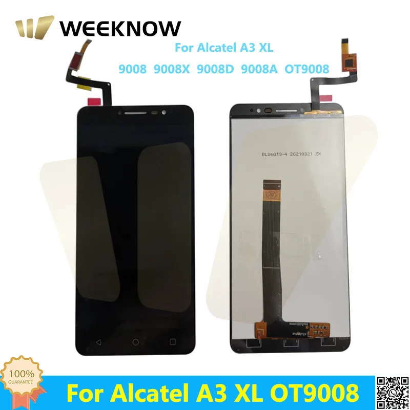 AAA +++ система контроля качества для Alcatel A3 XL ЖК-дисплей кодирующий преобразователь сенсорного экрана в сборе Замена для 9008 9008A 9008D OT 9008 AAA +++ система контроля качества для Alcatel A3 XL ЖК-дисплей кодирующий преобразователь сенсорного экрана в сборе Замена для 9008 9008A 9008D OT 9008