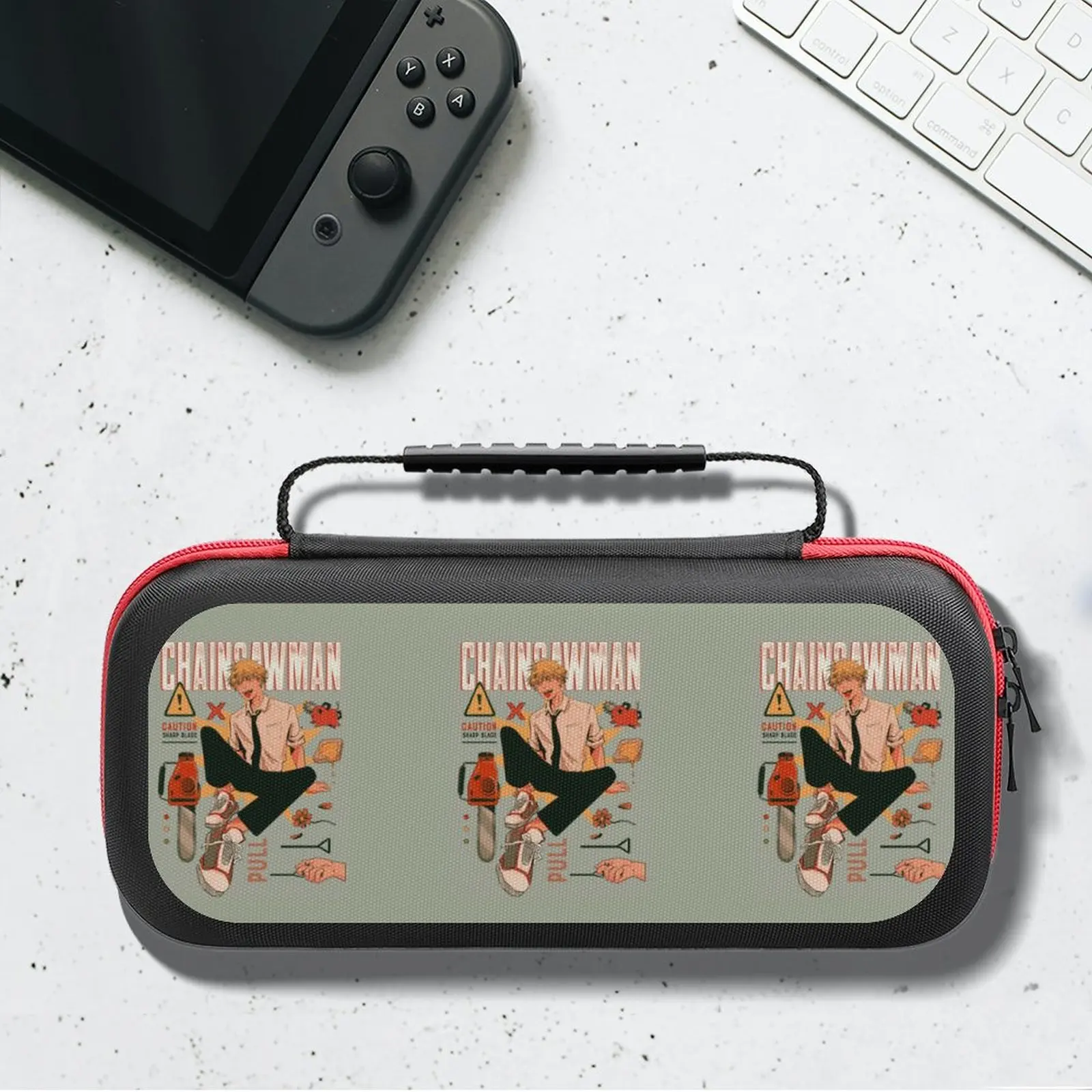 

Портативная сумка с бензопилой для Nintendo Switch Hayakawa Aki, разобранная сумка для хранения инструментов, многофункциональная, модная, для переноск...
