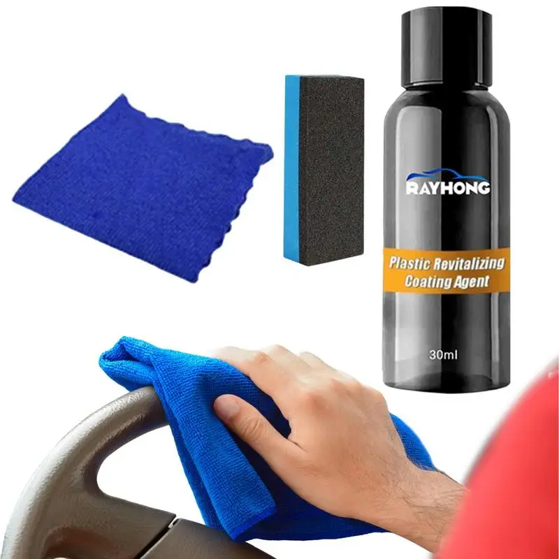 

Automobile Detailing Tool with Sponge Towel Automotive Interior Restoring & Revitalizing Liquid No Damage Vehicle Coating Set