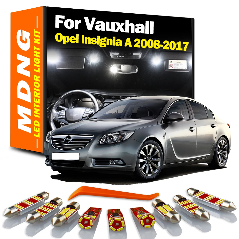 MDNG 11Pcs Canbus Car LED Kit luci interne per Opel Zafira B 2005 2006 2007 2008-2014 cupola mappa lettura tronco lampada lampadine a Led