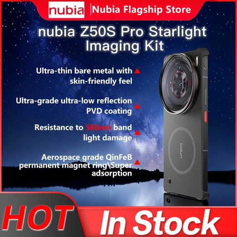 Мобильный смартфон Nubia Z50S Pro с камерой 5G и набором аксессуаров для обработки изображений Starlight