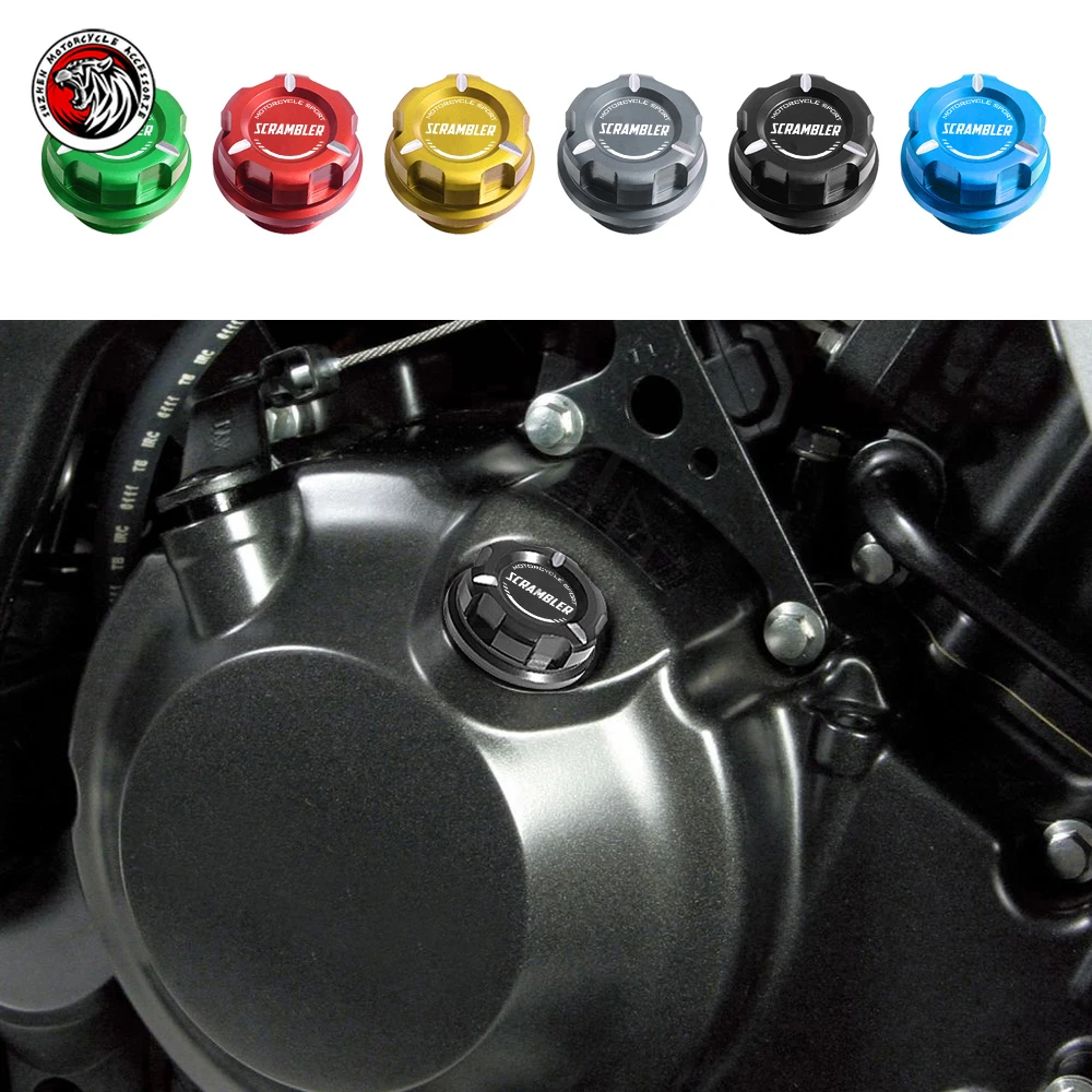 

Motorcycle Engine Oil Cap Bolt Screw Filler Cover Case for Ducati SCRAMBLER Sixty2 1100 Icon Etc