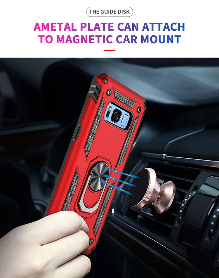 Armor Shockproof Phone Case For Samsung Galaxy S7 S8 S9 S10 S10E S20 Note 8 9 10 20 Plus Pro Ultra Lite 5G Anti-Fall Case Cover