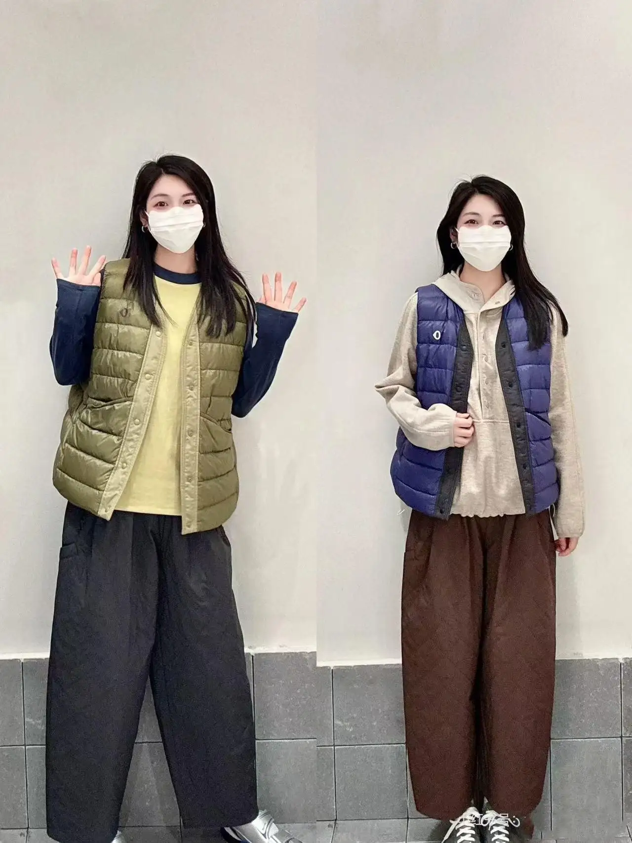 Suran 2024 Winter New Outdoor Sports Double-Sided Lightweight down Vest A0243do07