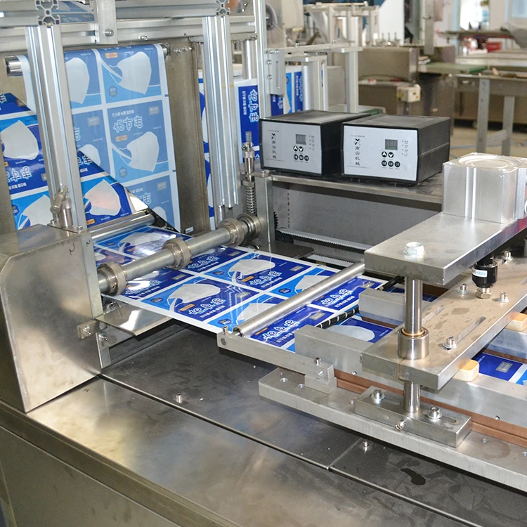 Высокоскоростная машина для индивидуальной упаковки масок лица KF94 с четырьмя