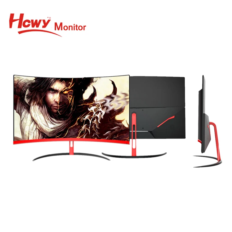 Best Price Portable Monitor 24 inch FULL LED/LCD Curved Monitor/TV Cheap   LED Gaming Display