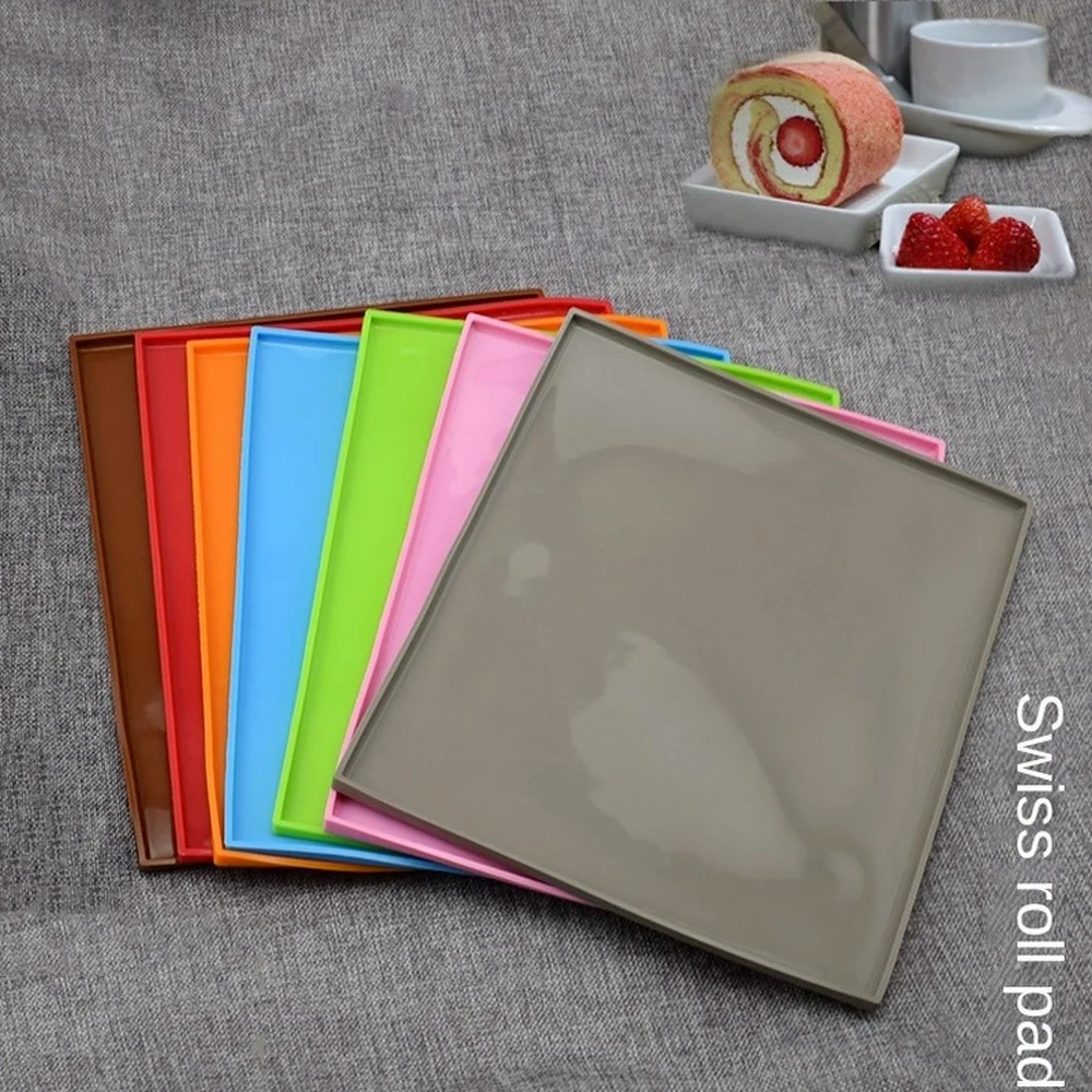 

Durable Swiss Roll Mats Non-stick Baking Pastry Tools Silicone Baking Rug Mat Cake Rolls Mold Pad Kitchen Supplies