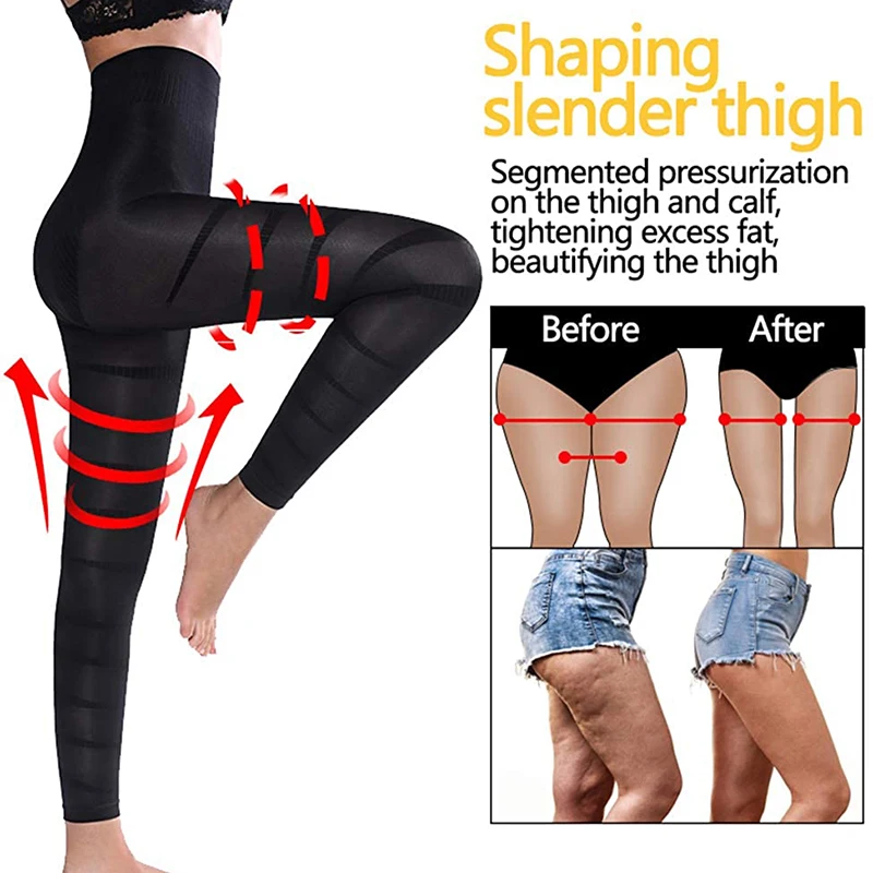 Women's Leggings High Waist Flat Belly ShapingPanties with Push-up Waist Trainer Body Shaper Tummy Women Slimming Shapewear