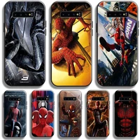 marvel spiderman phone case for samsung galaxy s10 s10 plus s10 lite s10e samsung s10 5g silicone cover back carcasa soft coque