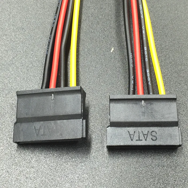 Кабель питания с 4-контактным разъемом Molex IDE на 2 жестких диска Serial ATA разветвитель