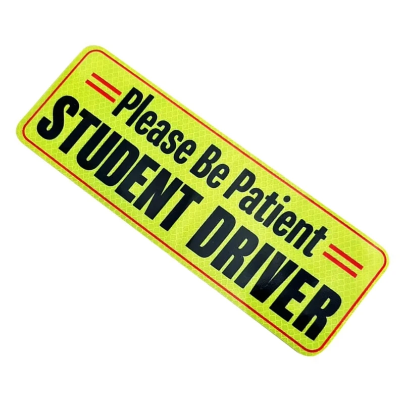 Магнитная светоотражающая наклейка на бампер для водителя предупреждение о