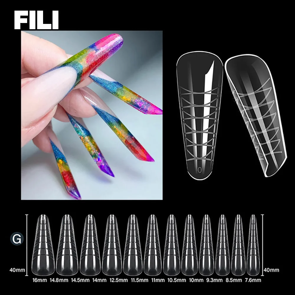 

120Pcs Nail Extension Forms Quick Building Mold DIY Fake Nail Tips Manicure Tools For UV Nail Gel Upper Forms Top Molds