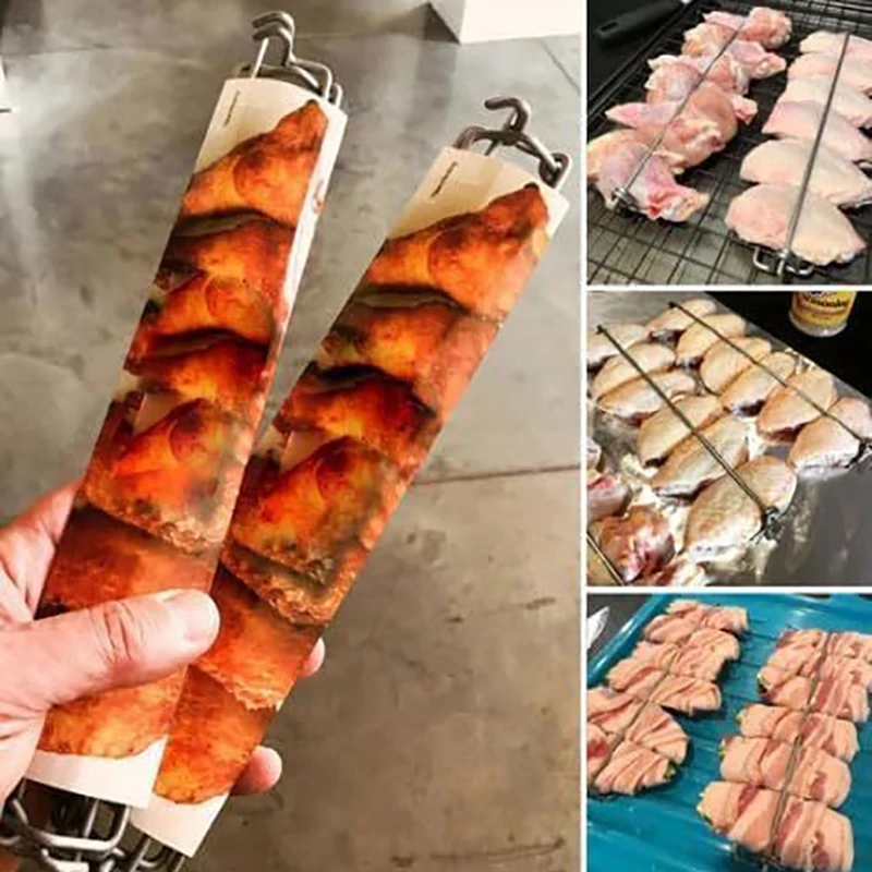 Направляющие для курицы вилка барбекю направляющие куриных крыльев стойка ножек