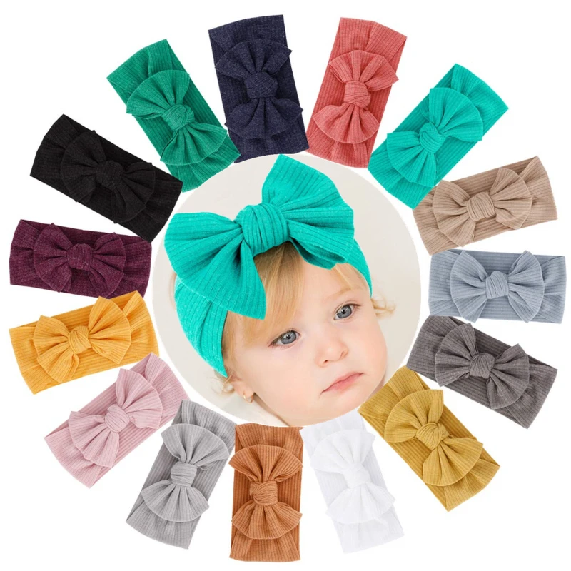 

1pcs Kid Baby Headwrap Baby Girl Headband Solid Color Hair Band Toddler Turban Photography Supplies Birth Gift Hair Accessories