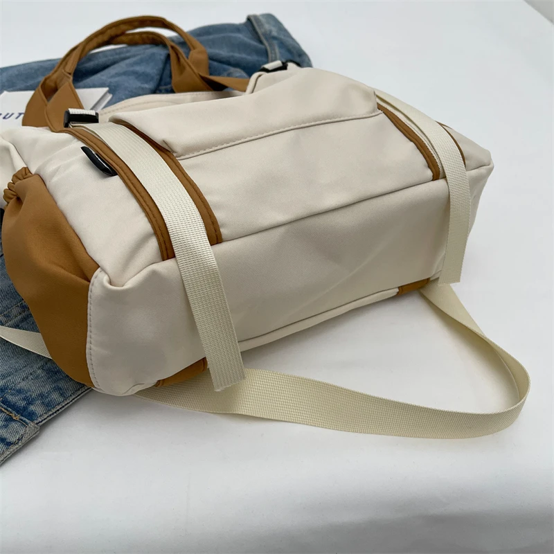 Японские и корейские холщовые сумки через плечо для женщин вместительные