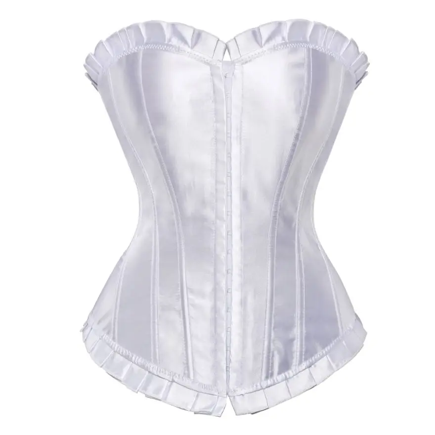 

Sexy Brocade Corset For Women Victorian Bridal Vintage Satin Lingerie Overbust Plus Size Burlesque Lace Up Bustier Top Costume